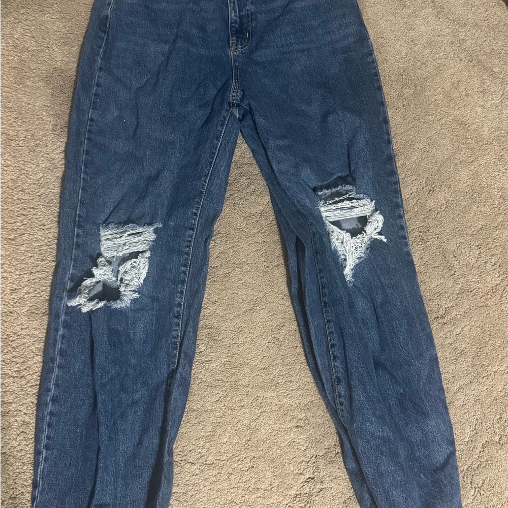 wild fable Distressed Boyfriend Jeans - Blue